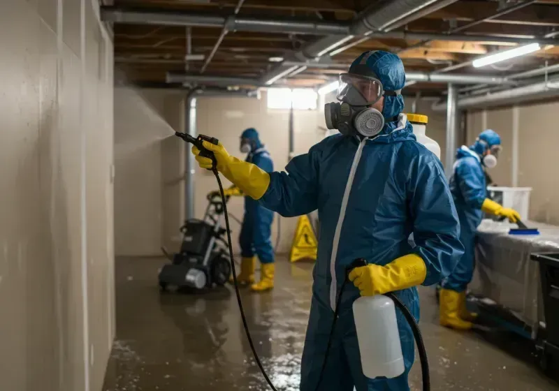 Basement Sanitization and Antimicrobial Treatment process in Uintah, UT