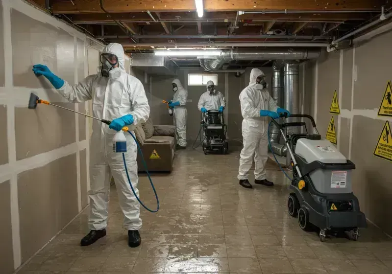 Basement Moisture Removal and Structural Drying process in Uintah, UT